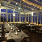 Wintergarten eines Restaurants